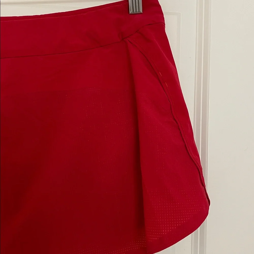 Outdoor Voices The Exercise Skort In Red Stretch Performance XS